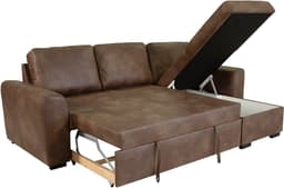 Trends by HG Ecksofa Poll L-Form | Braun