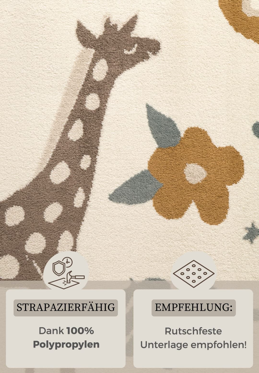 HANSE Home Kinderteppich Animal Safari | Mehrfarbig
