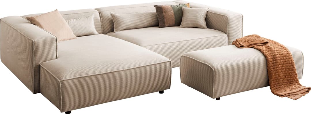 LeGer Home by Lena Gercke Ecksofa PIARA XXL | Beige