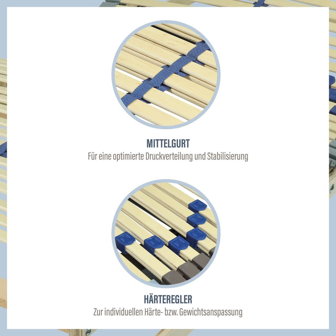 Lattenrost mit Motor Blue Royal Motor | Holztöne