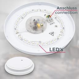 B.K.Licht LED Deckenleuchte | Weiß