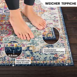 Livabliss Teppich MUNICH | Mehrfarbig