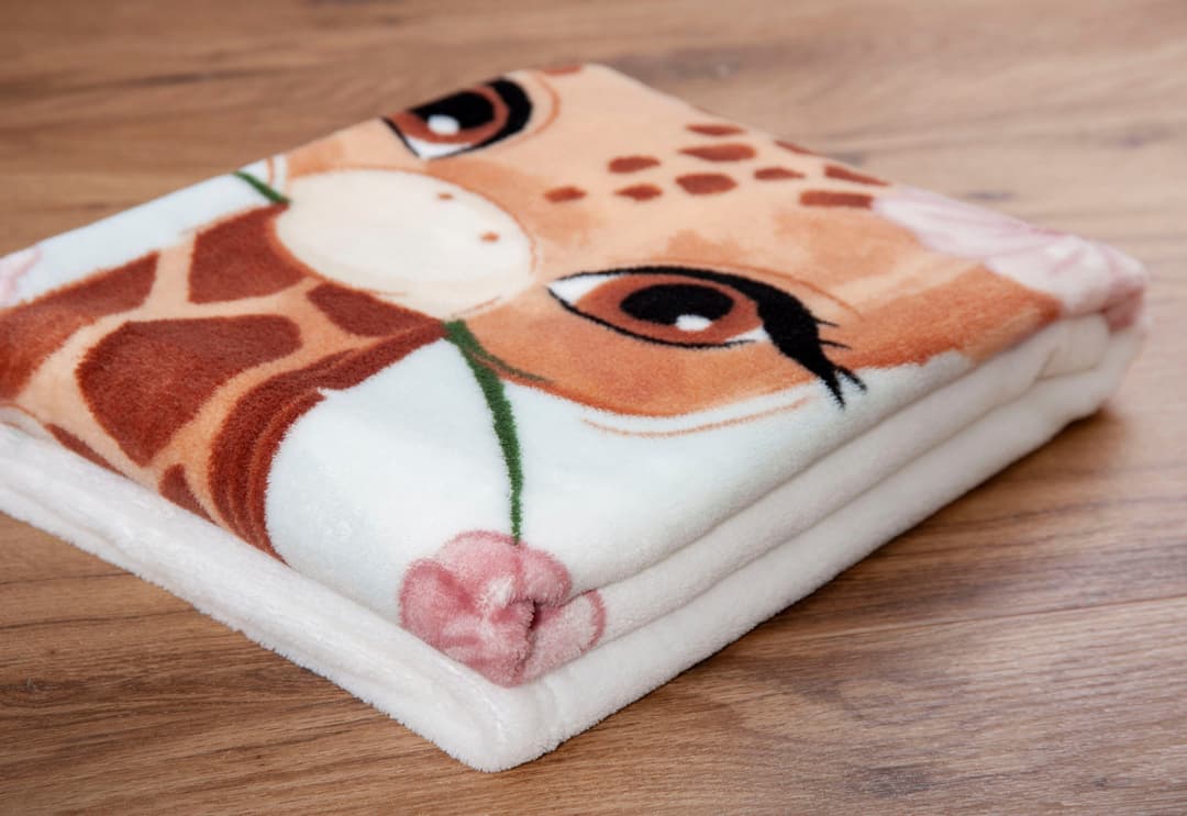 Babydecke Giraffe Baby Best | Weiß