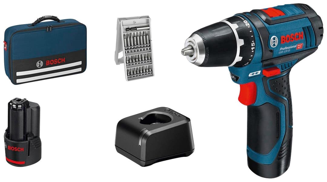 Bosch Professional Akku-Schrauber GSR 12V-15 | Blau