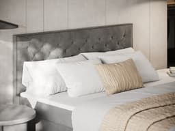 FORTE Boxspringbett Lanciano Max | Grau
