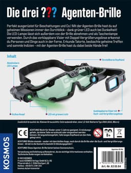 Kosmos Experimentierkasten Die drei ??? Agentenbrille | Mehrfarbig