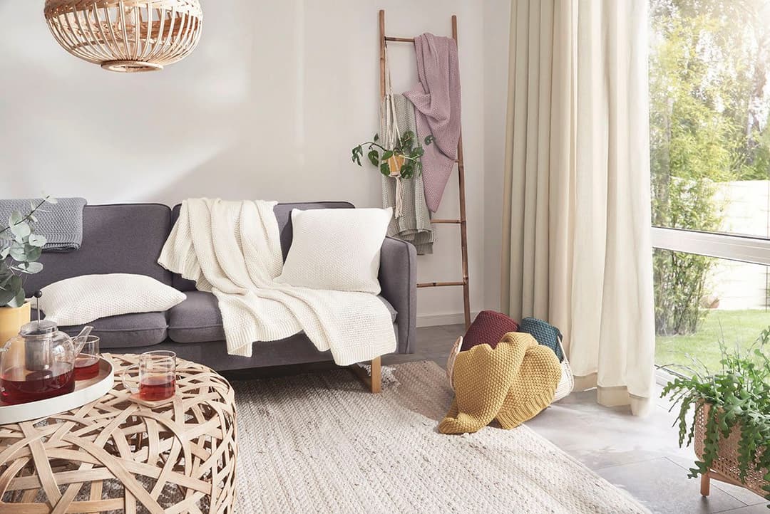 Primera Strick-Wohndecke | Beige