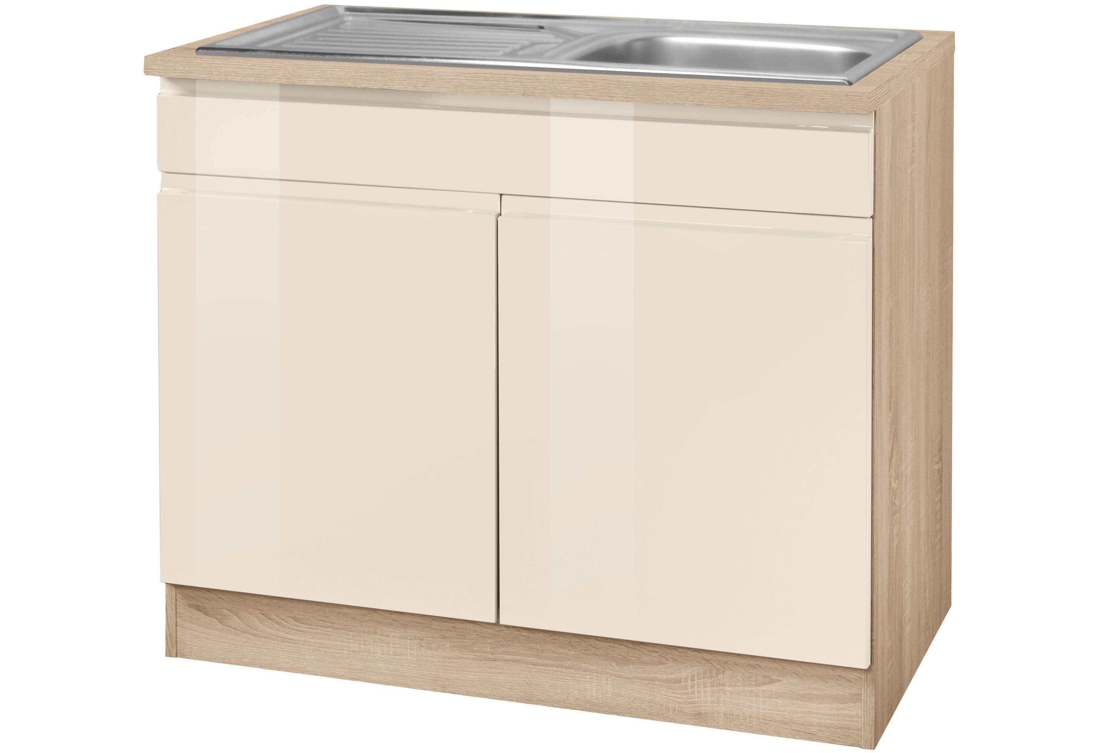 KOCHSTATION Spülenschrank KS-Virginia | Beige