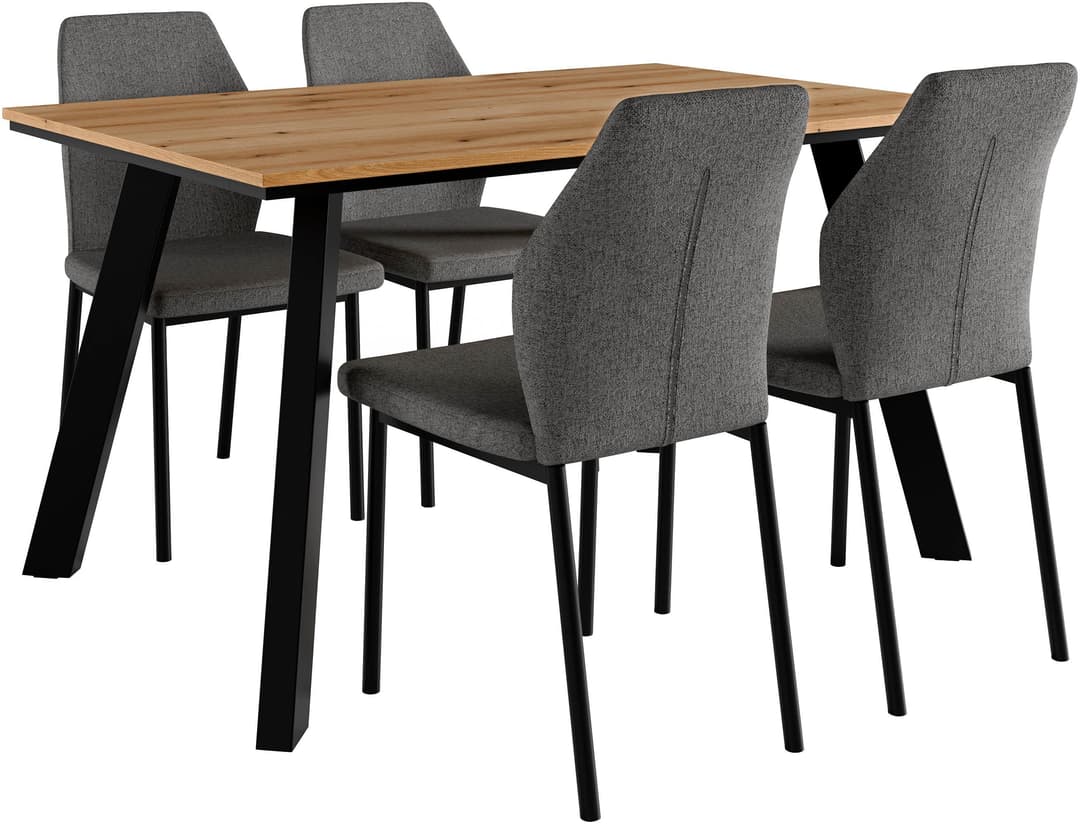 OTTO home Essgruppe Genf Tischgruppe | Holztöne