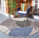 Sanat Floral Outdoor Teppich | Beige 2