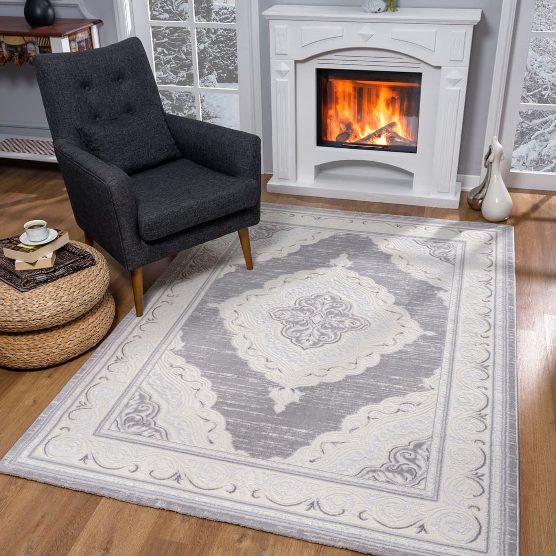 Sanat Teppich Harmony 3201 | Grau
