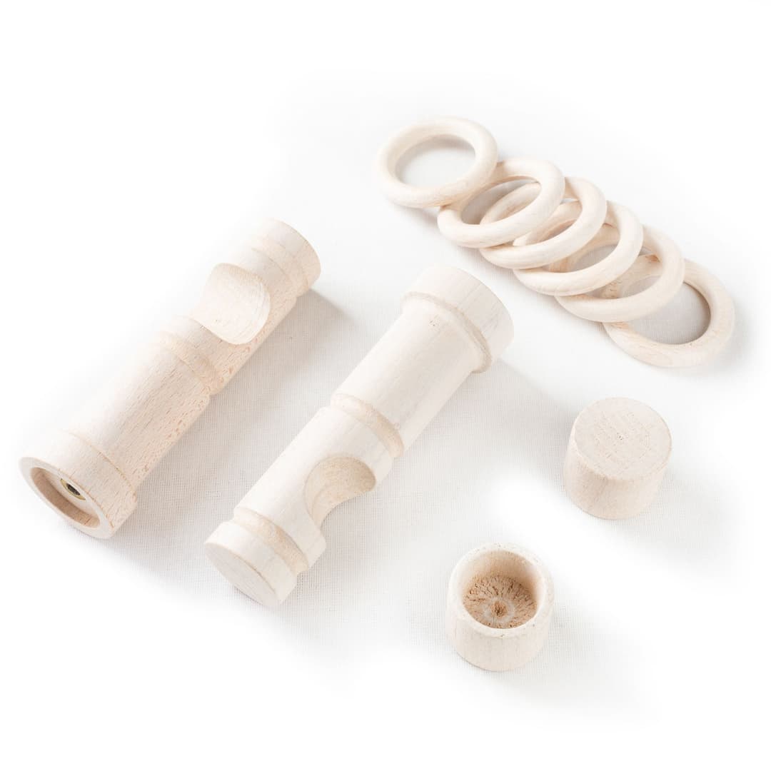 SN DECO GROUP Gardinenstange Cafiro | Holztöne