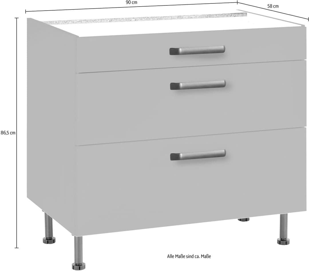 wiho Küchen Unterschrank Simi | Grün