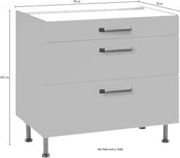 wiho Küchen Unterschrank Simi | Grün