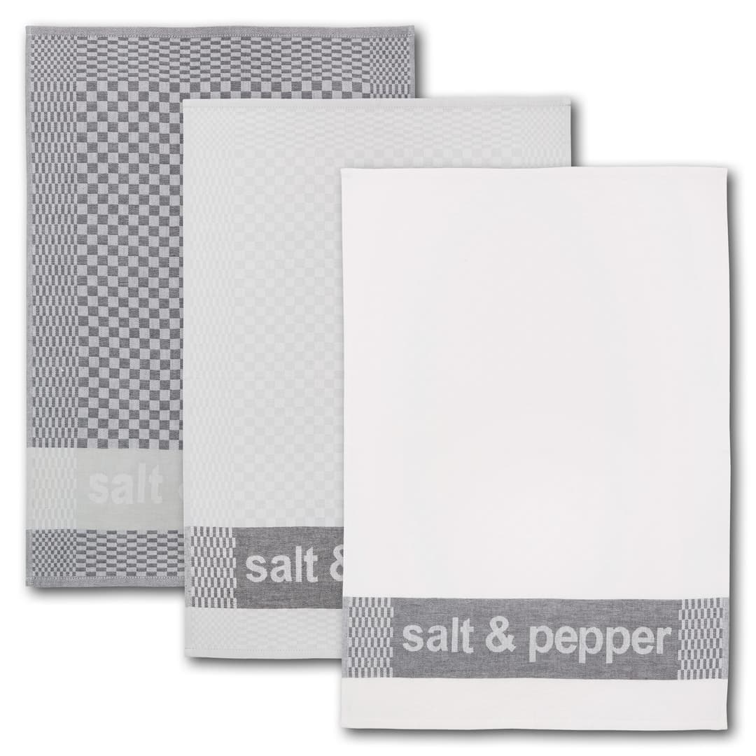 Dyckhoff Geschirrtuch Salt & Pepper | Grau