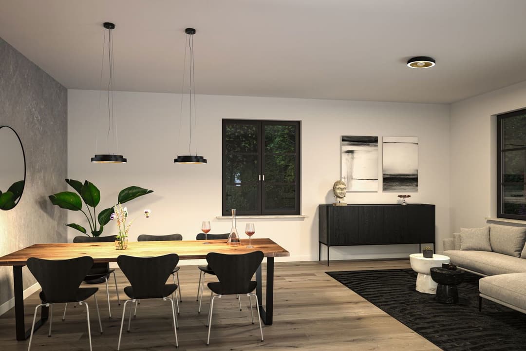 Paulmann LED Deckenleuchte Volea | Schwarz