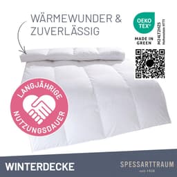 SPESSARTTRAUM Daunenbettdecke Exklusiv | Weiß