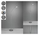 TRIO Leuchten LED Stehlampe MONZA | Silber 4