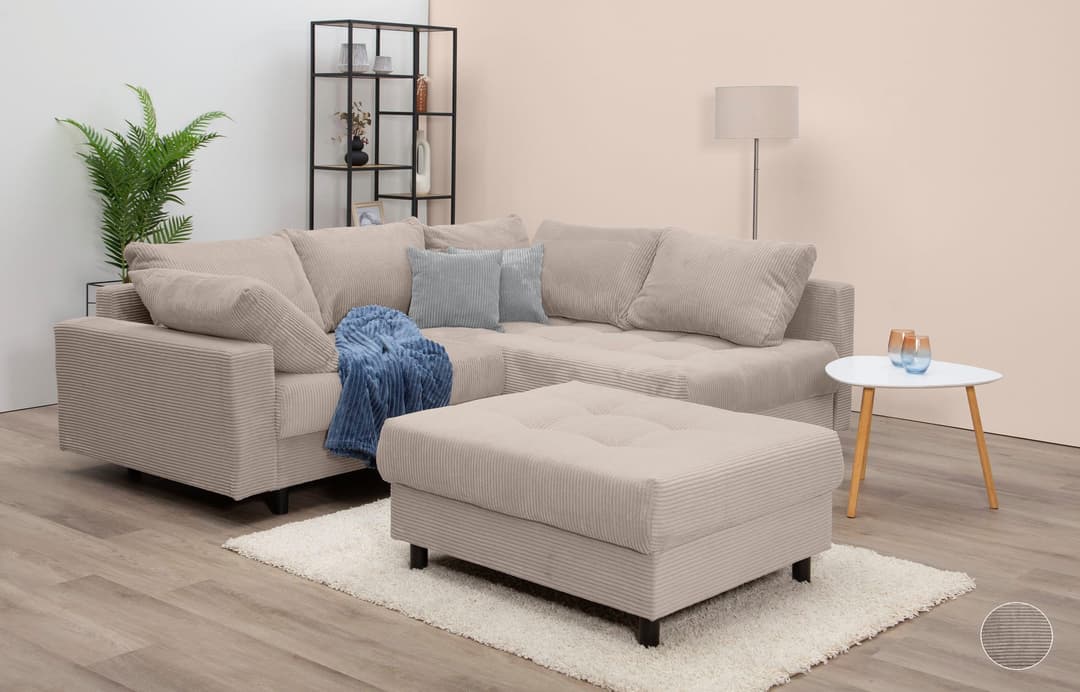 COLLECTION AB Ecksofa Toni L-Form | Beige