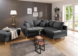 Home affaire Ecksofa Rice L-Form | Grau