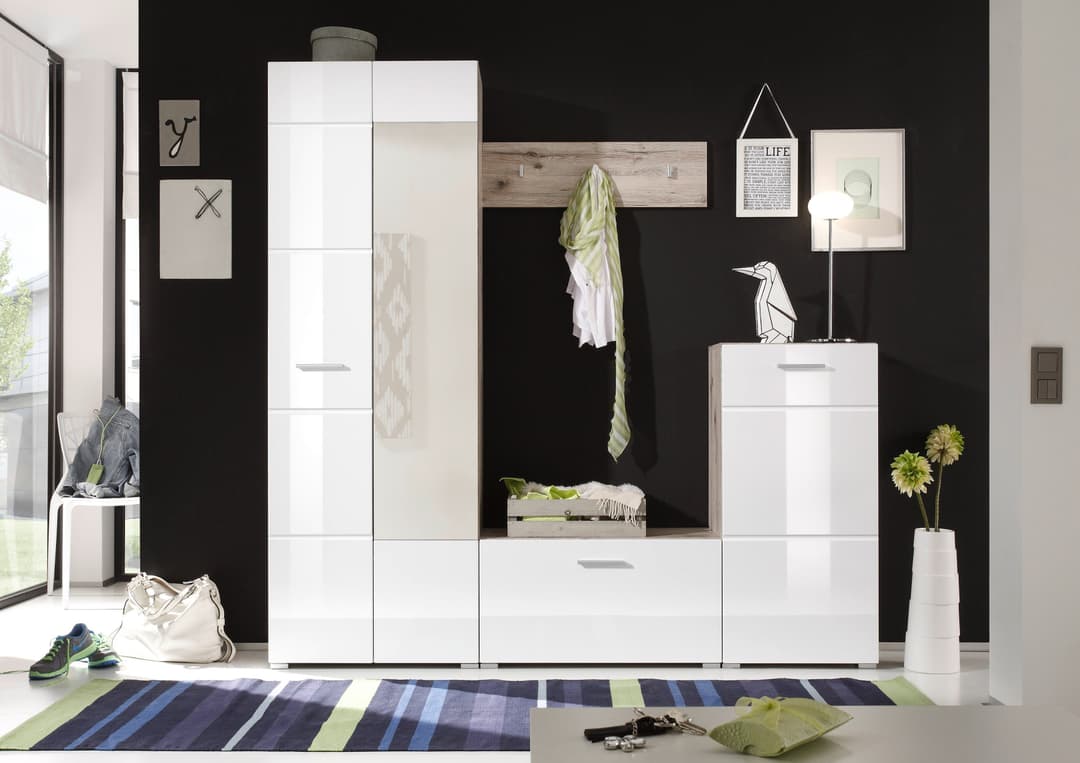 HBZ Kompaktgarderobe SIXX | Weiß