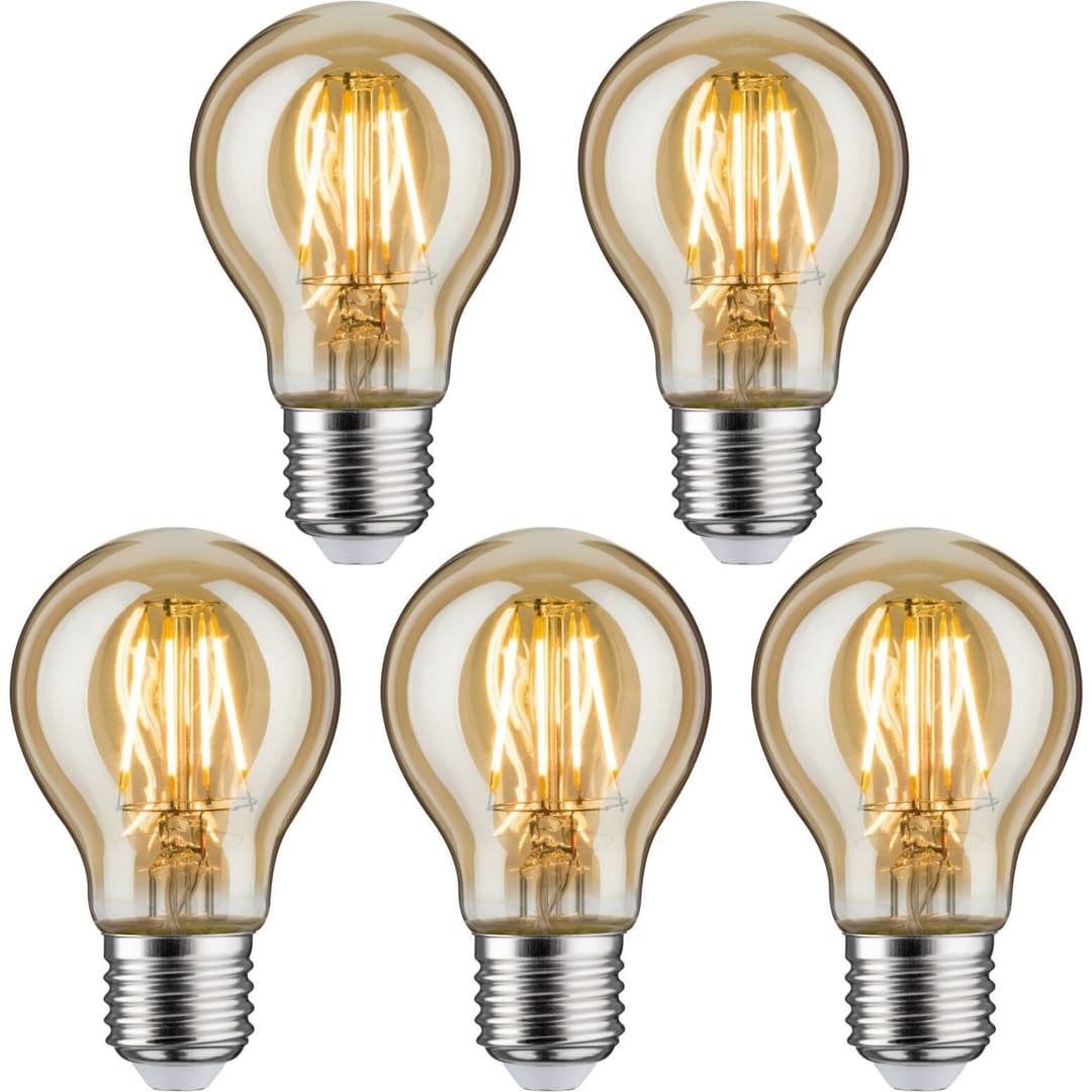 Paulmann LED-Leuchtmittel LED Standardform 4,7W E27 2500K | Gold