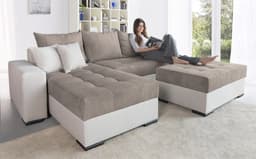 COLLECTION AB Ecksofa Josy L-Form | Grau