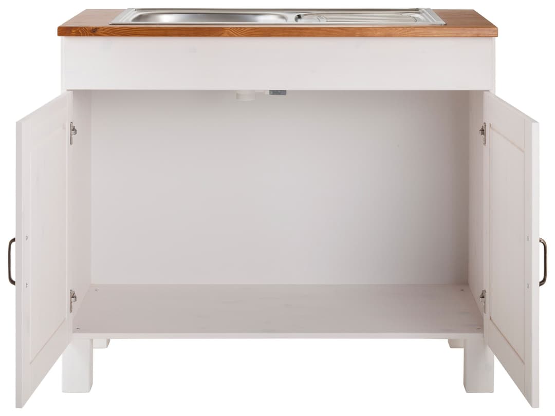Home affaire Spülenschrank Alby | Weiß