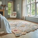 FLAIR RUGS Daphne Floral Wollteppich | Rosa 2