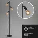 Briloner Leuchten Stehlampe KUGLO | Schwarz 5
