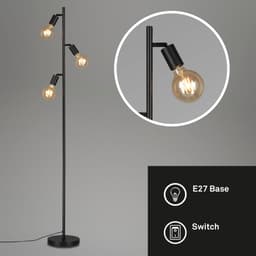 Briloner Leuchten Stehlampe KUGLO | Schwarz