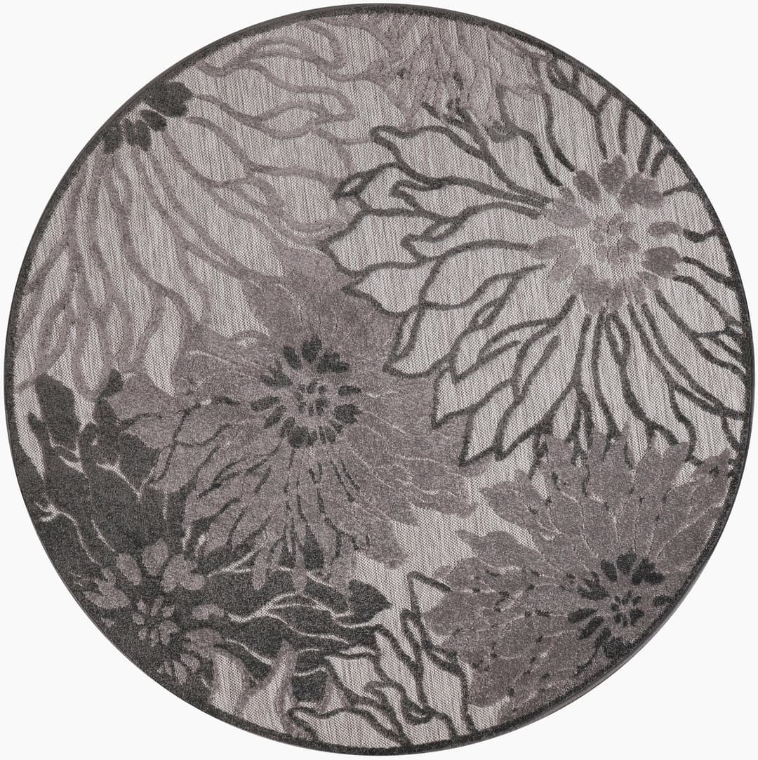 Sanat Teppich Floral 2 Outdoor | Grau