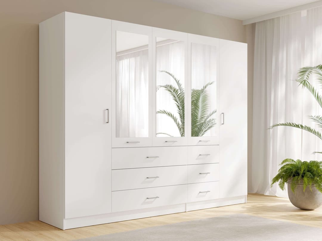 Home affaire Kleiderschrank KOS | Weiß