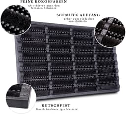 HANSE Home Brushes Mat Fußmatte | Schwarz