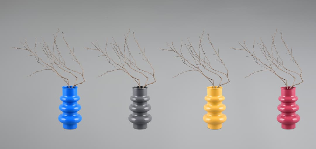 MIRRORS AND MORE Dekovase HOOP | Blau