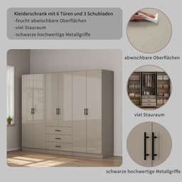 OTTO home Kleiderschrank Trento | Beige