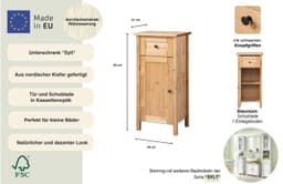 welltime Unterschrank Sylt | Holztöne