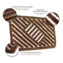 HANSE Home Fußmatte Grid Brushes Mat | Braun 4
