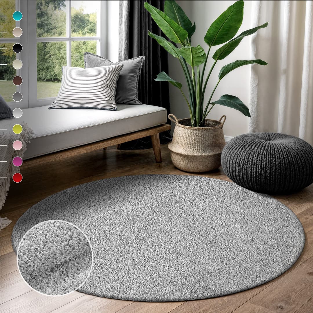 Sanat Hochflor-Teppich LOCA | Grau