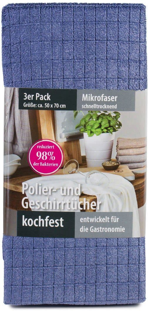 Gözze Geschirrtuch Polier- und Geschirrtuch | Blau