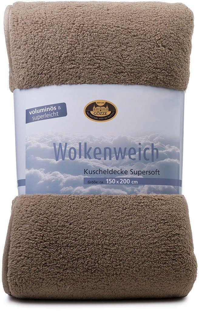 Gözze Wohndecke Decke Wolkenweich | Braun