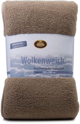 Gözze Wohndecke Decke Wolkenweich | Braun