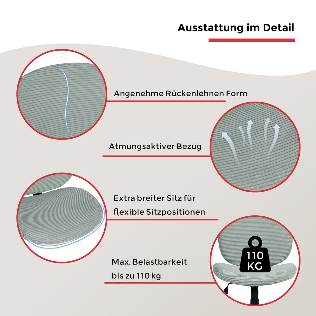 Duo Collection Drehstuhl Tilo | Grün