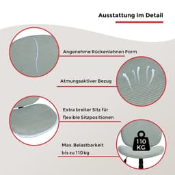 Duo Collection Drehstuhl Tilo | Grün
