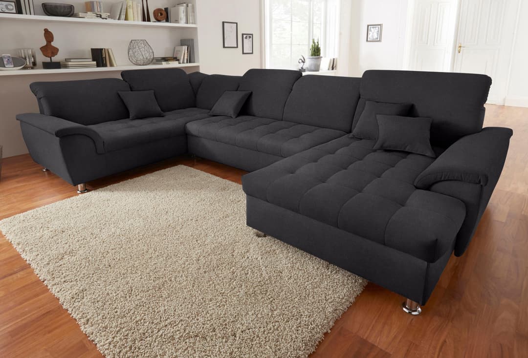 DOMO collection Wohnlandschaft Franzi | Grau
