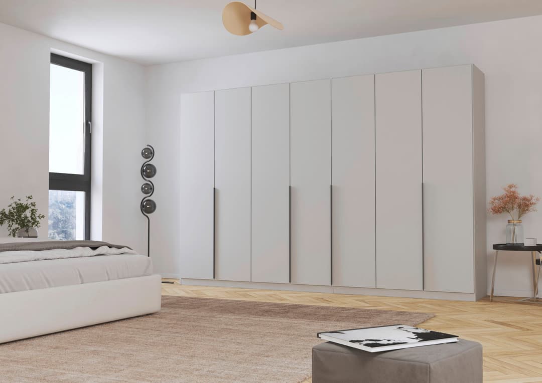 OTTO home Drehtürenschrank Kleiderschrank AGORDO | Grau