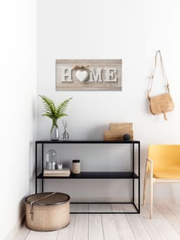 Bönninghoff Leinwandbild Home | Weiß