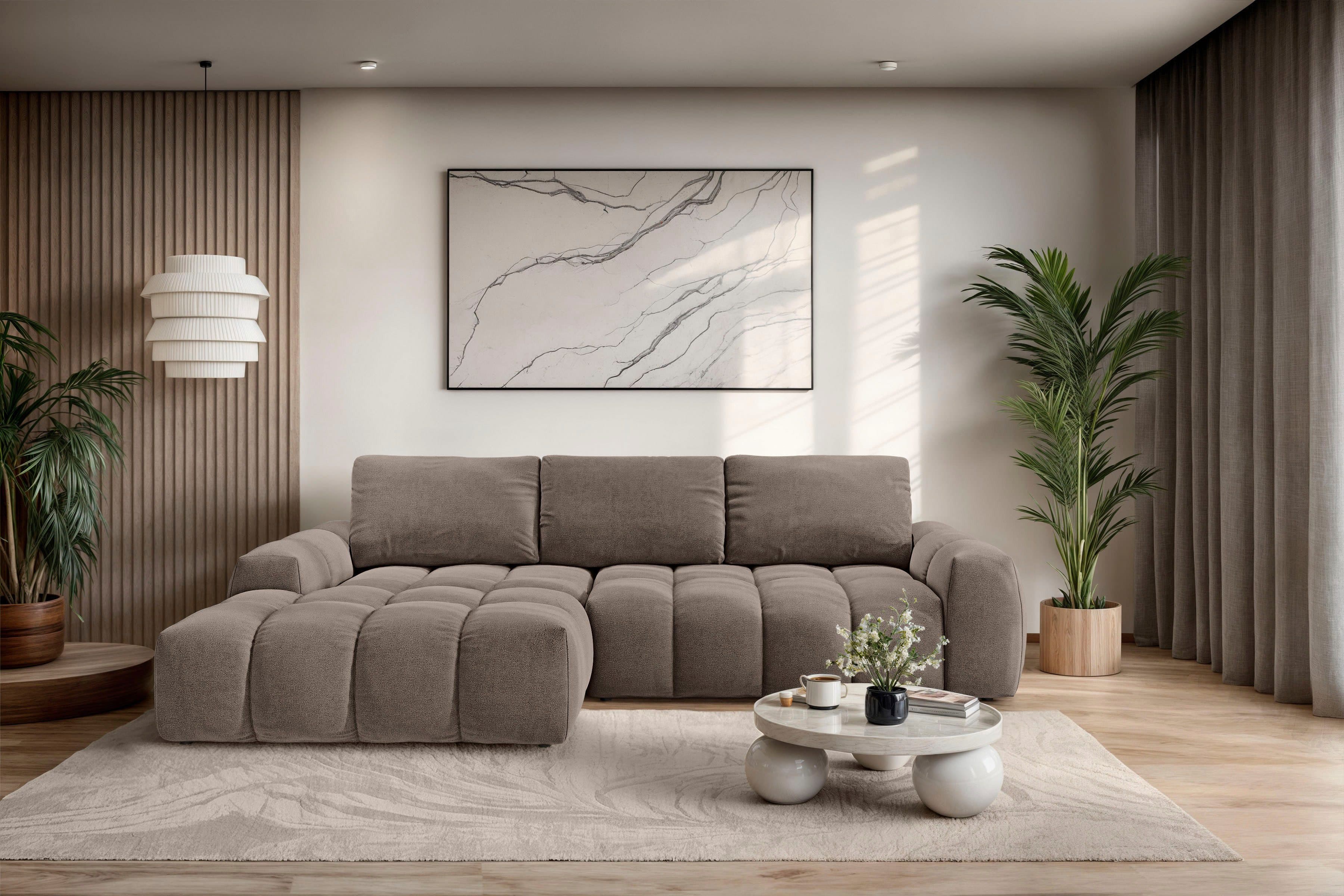 OTTO home Ecksofa AZITA L-Form | Braun