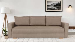 home affaire MAGHERA 3-Sitzer Schlafsofa | Beige
