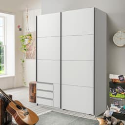 Wimex Schwebetürenschrank Emden | Weiß